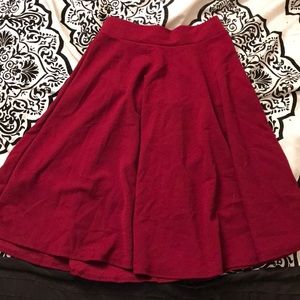 Burgundy Skirt